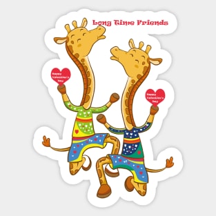 Valentine's Long Time Friends Sticker